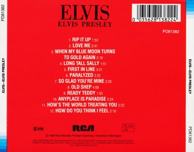 Elvis - German Club Edition - PD81382 - Germany 1989