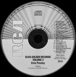Elvis' Gold Records, Vol. 2 - German Club Edition - BMG PD89429 - Germany 1989