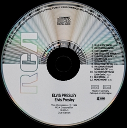 ELVIS PRESLEY - German Club Edition - BMG 18555-3 - Germany 1988