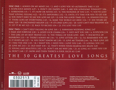 The 50 Greatest Love Songs -Elvis Presley CD The 50 Greatest Love Songs - Germany 2001 German Club Edition - BMG 07863 68026 2 / 0302513 - Elvis Presley CD