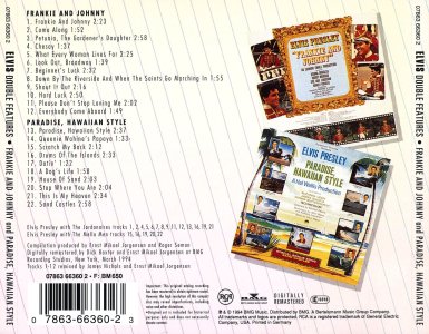Double Features Series - Frankie and Johnny / Paradise Hawaiian Style - Gracleland Collector Box Belgium BMG - Elvis Presley CD