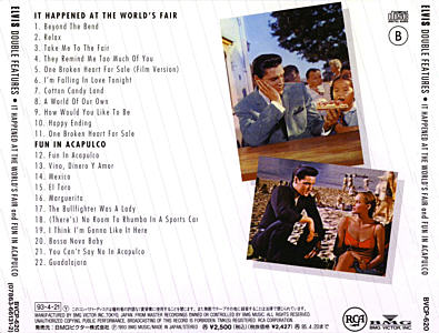 It Happend At The World's Fair and Fun In Acapulco - BVCP-620 Japan 1993 - Elvis Presley CD