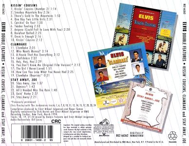 Kissin' Cousins, Clambake and Stay Away, Joe - Columbia House Music Club - BMG BG2-66362 - USA 1996