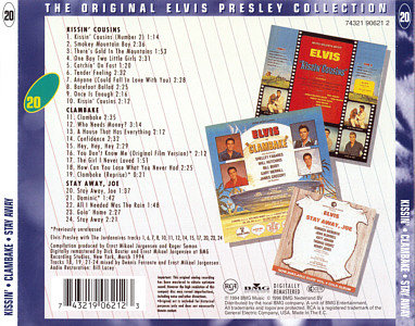 Kissin' Cousins, Clambake and Stay Away, Joe -  The Original Elvis Presley Collection - BMG EU 1999 - BMG 74321 90621 2 - Elvis Presley CD
