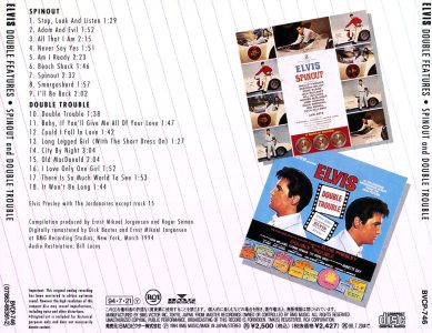Spinout and Double Trouble - BMG Japan BVCP-746 - 1994 - Elvis Presley CD