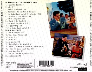It Happend At The World's Fair and Fun In Acapulco - BMG 74321-13431-2 - Australia 1993