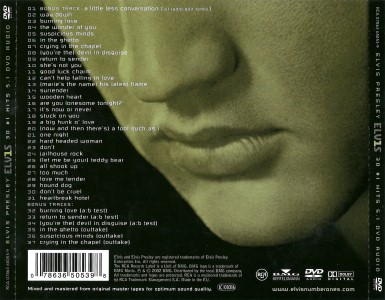 Elvis Presley CD/DVD - 30 #1 Hits - 5.1 DVD Audio - EU 2002 - BMG CD/DVD: 07863 65053-9