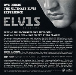 ELV1S - 30 #1 Hits - 5.1 DVD Audio - USA 2002 - BMG CD/DVD: 07863 65053-9