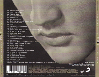 ELV1S 30 #1 Hits (Gold Series) - Australia 2017 - Sony Music 889854 966621 - Elvis Presley CD