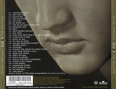 30 #1 Hits - BMG 07863 68079-2 - BMG Direct Marketing D145794 - USA 2002