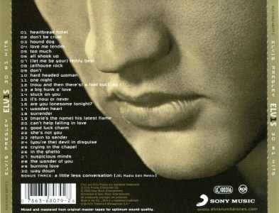 ELV1S - 30 #1 Hits - EU 2010 - Sony 88697731428