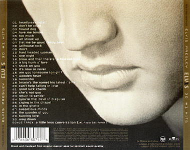 ELV1S - 30 #1 Hits - Mexico 2022 - Sony Music 07863 68079-28 - Elvis Presley CD