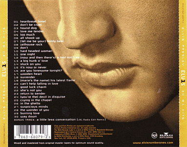 ELV1S - 30 #1 Hits - USA 2003 - BMG 07863 68079 2 - Elvis Presley CD