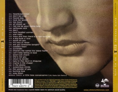 ELV1S - 30 #1 Hits - BMG 07863 68079-2 - Venezuela 2002