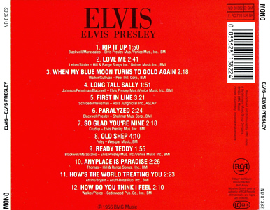 ELVIS - Germany 1993 - BMG ND 81382