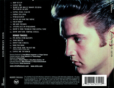 ELVIS (remastered and bonus) - Canada 2005 - Sony- BMG 82876-66059-2 - Elvis Presley CD