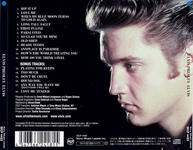 ELVIS (remastered and bonus) - Japan 2015 - Sony Music SICP 4492 - Elvis Presley CD