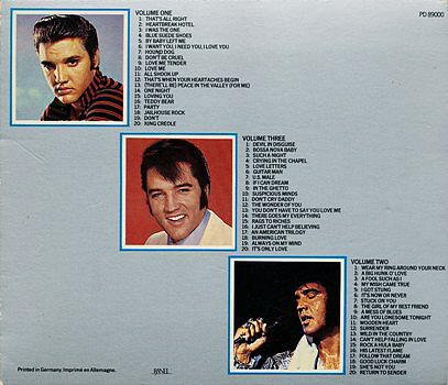 Elvis The Legend (Reissue) - Germany 1985 - RCA PD 89000 (89061/89062/89063)