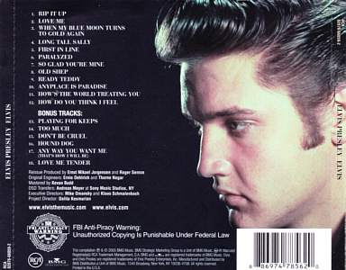 ELVIS (remastered and bonus) - USA 2007 - BMG 82876-66059-2 - Elvis Presley CD