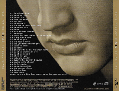 30 #1 Hits (solo disc) - BVCP 21278 - Japan 2002 - Elvis Presley CD