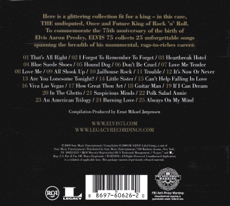 Elvis 75 (1 CD) - USA 2010 - Sony Legacy 88697 60626 2 - Elvis Presley CD