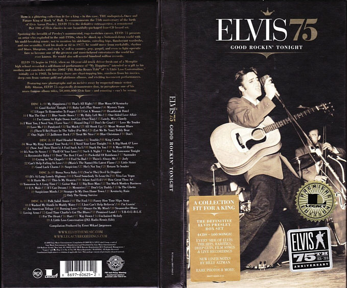 Elvis 75 - Good Rockin' Tonight - Sony/Legacy 88697 60625 2 - USA 2009