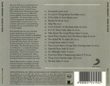 Elvis At Stax - 40 Anniversary - Australia 2013 - Sony Legacy 88883724192 - Elvis Presley CD