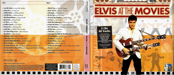 Elvis At The Movies - India 2007 - Sony/BMG 88697088872 - Elvis Presley CD