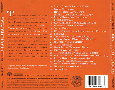 Elvis Christmas - USA 2010 - Sony Music 88697 00933 2 - Elvis Presley CD