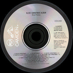 Elvis' Christmas Album (Camden) - Canada - CCD-2428 - Elvis Presley CD