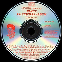 Elvis' Christmas Album (Rainbow) - Australia 1992 - BMG RXMCD 179 - Elvis Presley CD