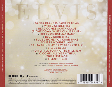 Christmas with Elvis and the Royal Philharmonic Orchestra - EU 2017 - Sony Legacy 88985444352 - Elvis Presley CD