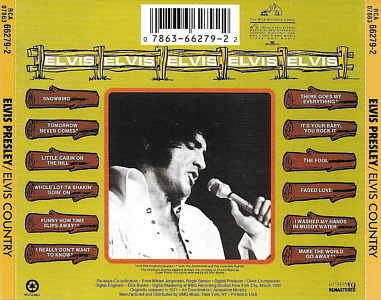 Elvis Country - I'm 10.000 Years Old - BMG 07863-66279 - USA 1995 - Elvis Presley CD