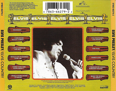Elvis Country - I'm 10.000 Years Old - Elvis Presley CD Elvis Country (I'm 10.000 Years Old) - BMG Canada 1993 - 07863-66279-2 - Elvis Presley CD