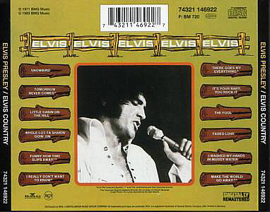 Elvis Country - I'm 10.000 Years Old - Elvis Presley CD Elvis Country - I'm 10.000 Years Old - BMG 74321-14692-2 - Germany 1994 - Elvis Presley CD