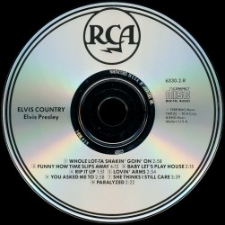 Elvis Country (Sound Value) - USA Nov. 1988 reissue- BMG 6330-2-R