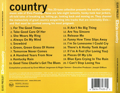 Elvis country - Sony/BMG 8287677433 2 - Thailand 2006 - Elvis Presley CD