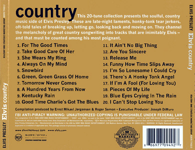 Elvis country - Sony/BMG 82876 77433 2- USA 2007 - Elvis Presley CD