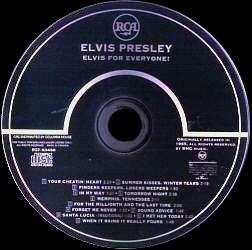 Elvis For Everyone! - BMG BG2 53450 - Columbia House Music Club - Canada 1995