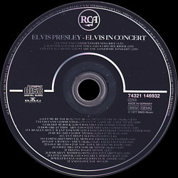 Elvis In Concert - EU 2014- Sony Music 74321 146932 - Elvis Presley CD Elvis In Concert - EU 2014- Sony Music 74321 146932 - Elvis Presley CD