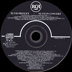 Elvis In Concert - BMG 07863-52587-2 - USA 1994 - Elvis Presley CD