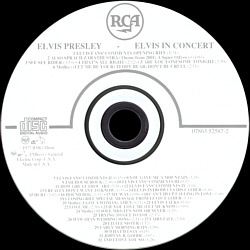 Elvis In Concert - EU 2014- Sony Music 74321 146932 - Elvis Presley CD Elvis In Concert - USA 2010 - Sony 07863525872 - Elvis Presley CD