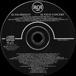 Elvis In Concert - BMG 07863-52587-2 - USA 1997 - Elvis Presley CD