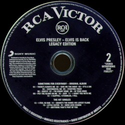 Disc 2 - Elvis Is Back! (Legacy Edition) - Australia 2011 - Sony 88697 85300 2