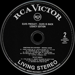 Elvis Is Back! (Legacy Edition -  Jewel Case) - USA 2018 - Sony Legacy 88697 84740 2  - Elvis Presley CD