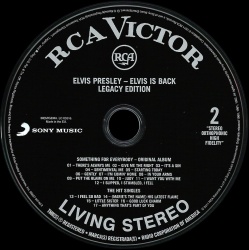 Disc 2 - Elvis Is Back! (Legacy Edition-jewel case) - EU 2011 - Sony 88697 85300 2