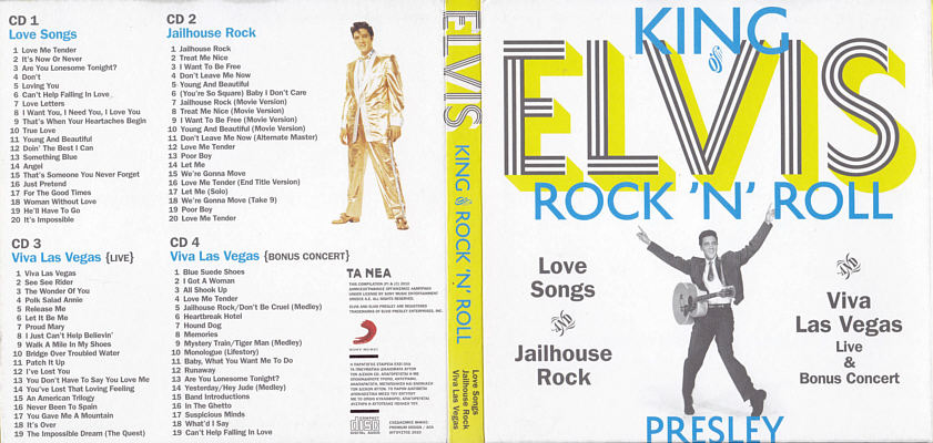 Elvis King Of Rock 'N' Roll - Greece 2010 - TA NEA - Sony - Elvis Presley CD