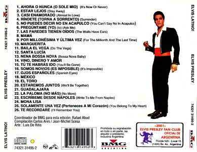 Elvis latino! - Argentina 1995 - BMG 74321 31495-2