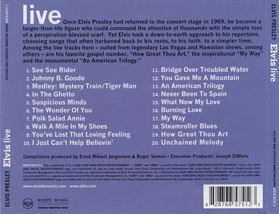 Elvis live - Sony/BMG 82876 85750-2 - EU 2006
