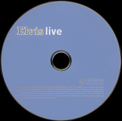 Elvis live - Sony/BMG 82876 85750-2 - EU 2006